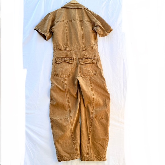 FREE PEOPLE | WE THE FREE MAXIE WASHED COVERALL IN CATHAY SPICE SIZE 2 - Picture 9 of 9